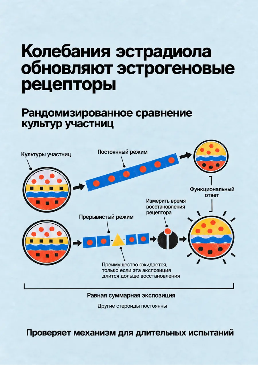 Постер: Колебания эстрадиола обновляют эстрогеновые рецепторы
