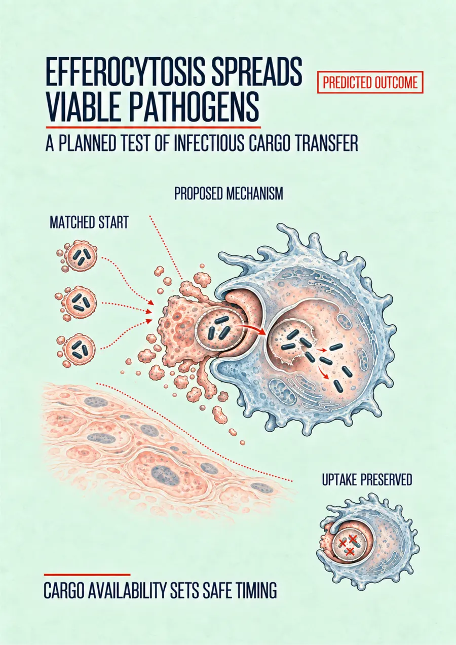Poster: Efferocytosis spreads viable pathogens