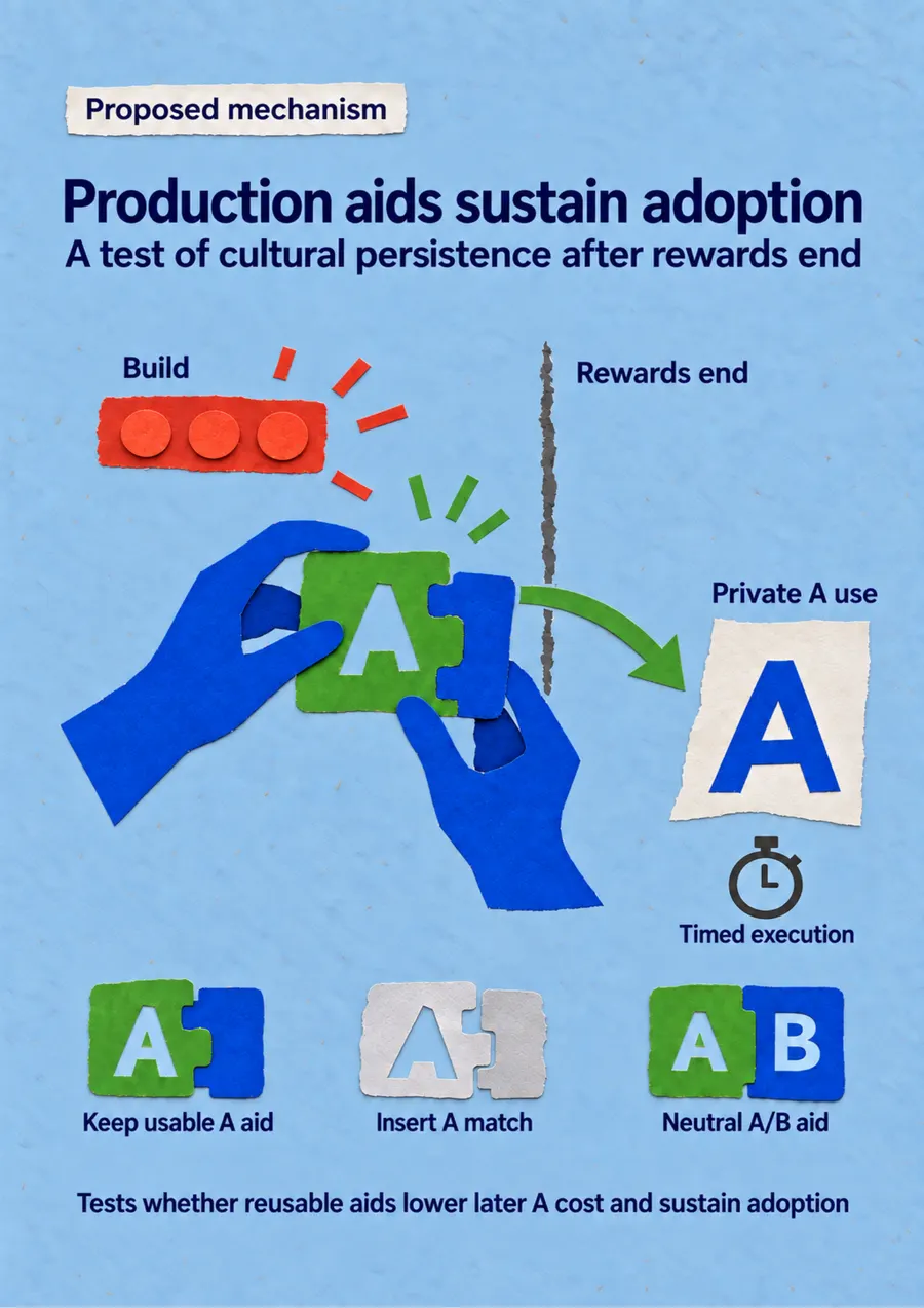 Poster: Production aids sustain adoption