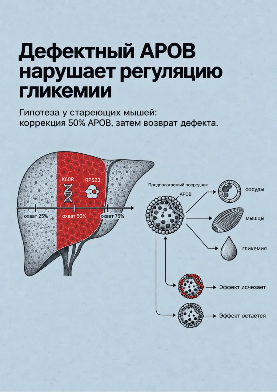 Постер: Дефектный APOB нарушает регуляцию гликемии