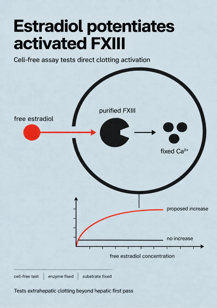 Poster: Estradiol potentiates activated FXIII