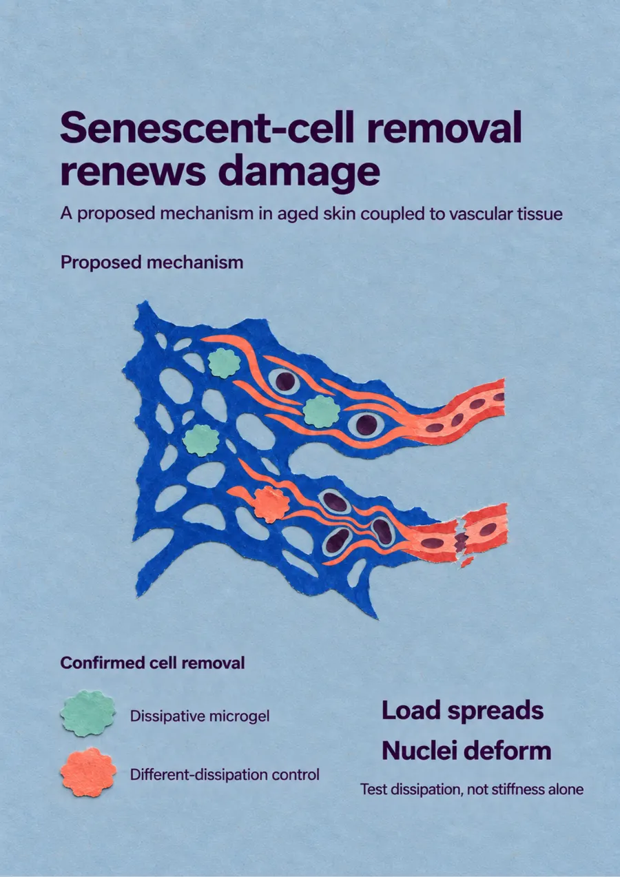 Poster: Senescent-cell removal renews damage