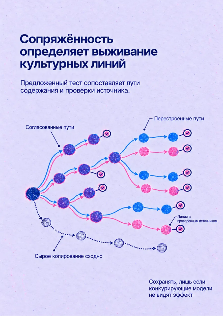 Постер: Сопряжённость определяет выживание культурных линий