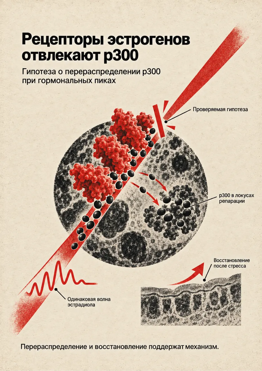 Постер: Рецепторы эстрогенов отвлекают p300