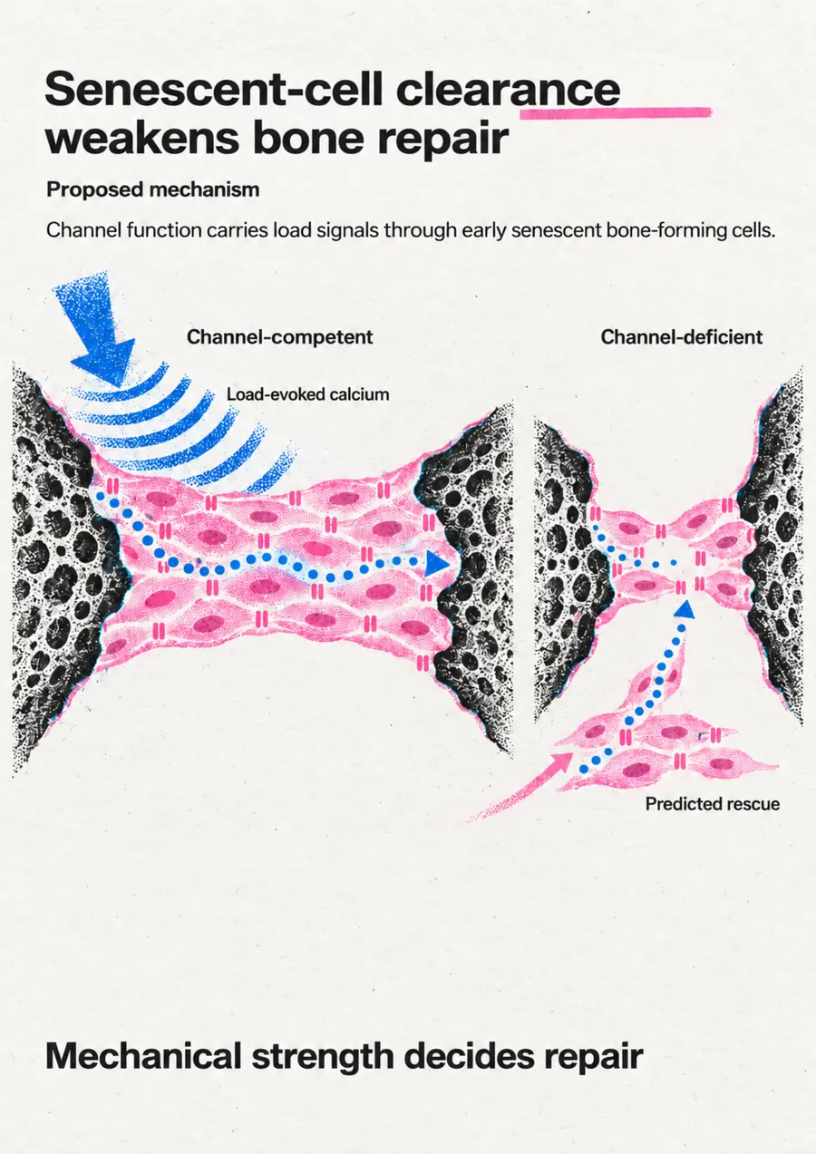 Poster: Senescent-cell clearance weakens bone repair