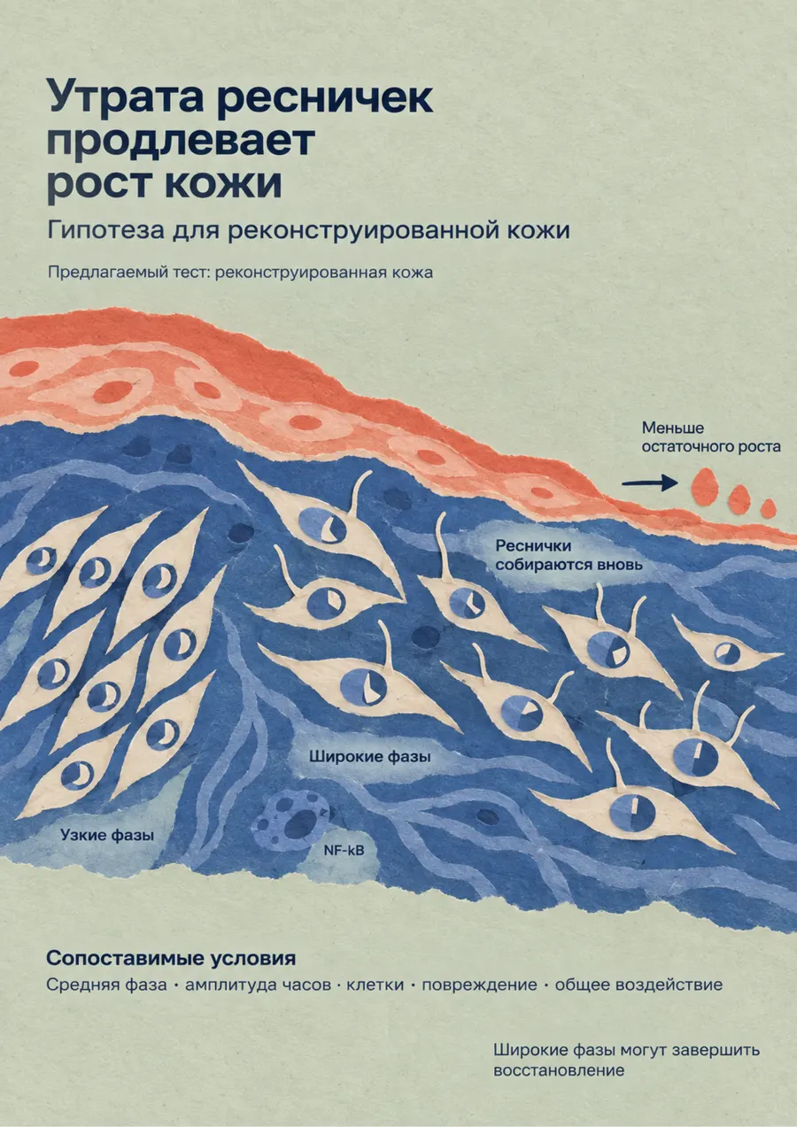 Постер: Утрата ресничек продлевает рост кожи