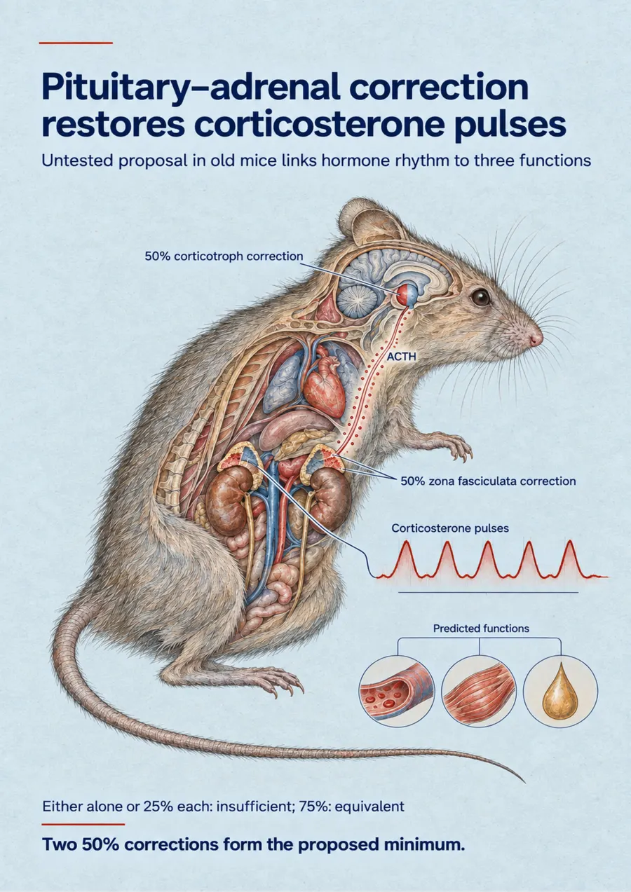 Poster: Pituitary–adrenal correction restores corticosterone pulses