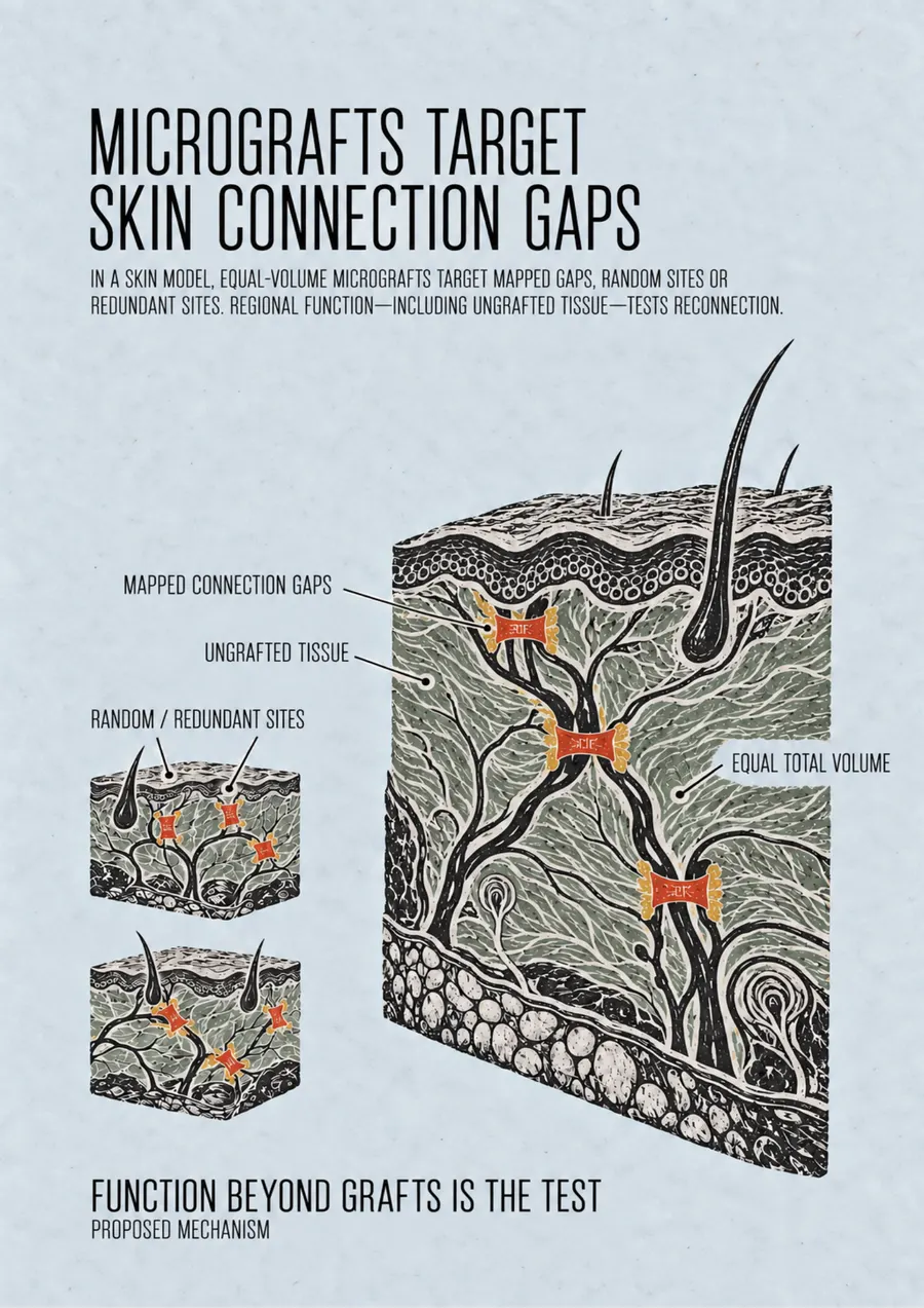 Poster: Micrografts target skin connection gaps