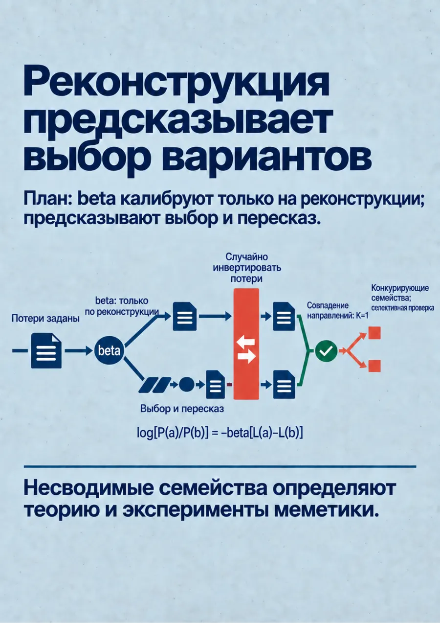 Постер: Реконструкция предсказывает выбор вариантов