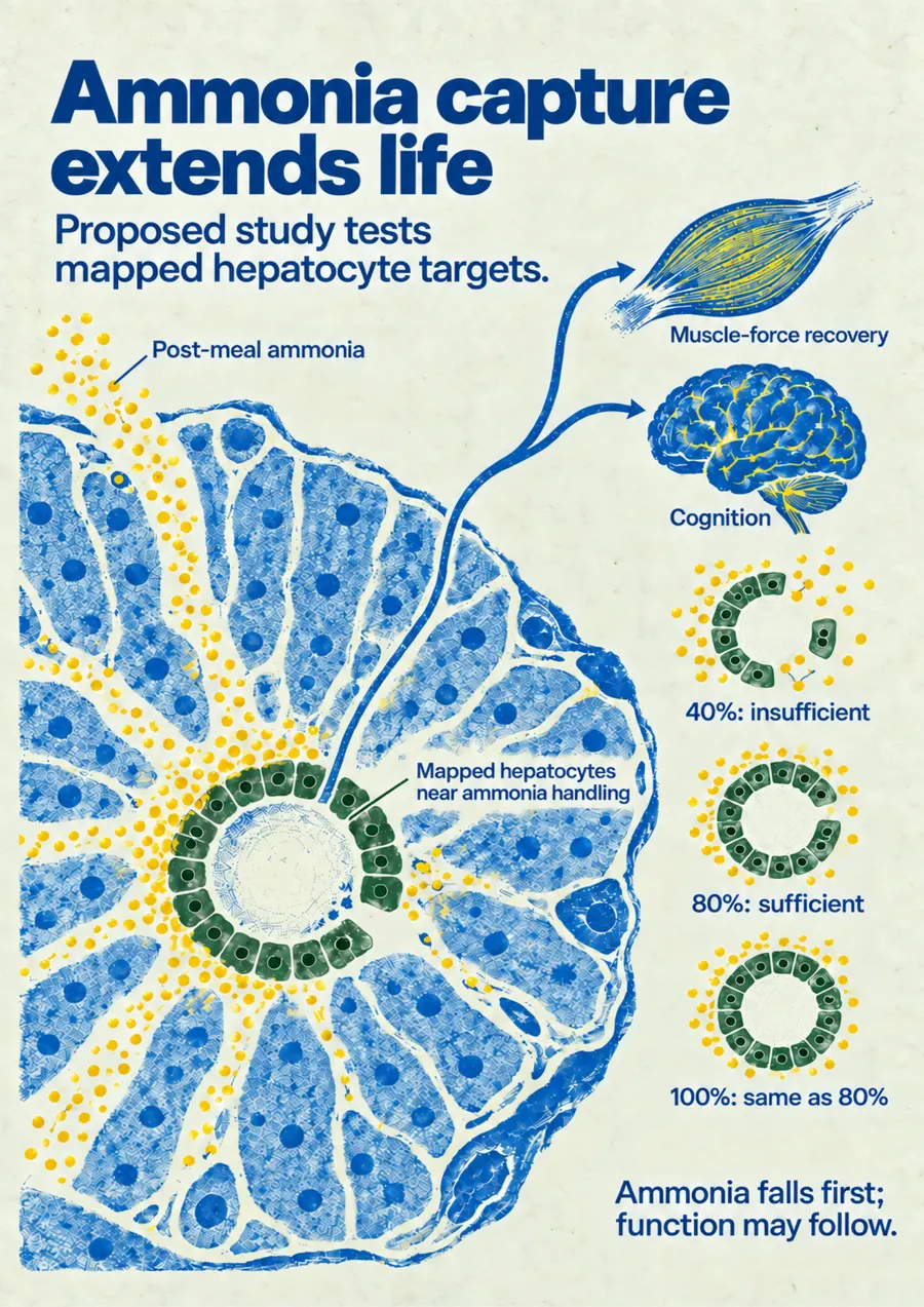 Poster: Ammonia capture extends life