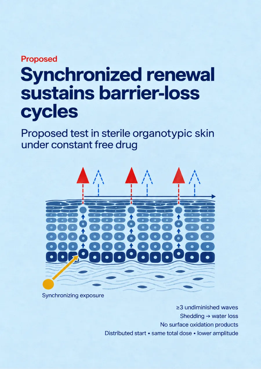 Poster: Synchronized renewal sustains barrier-loss cycles