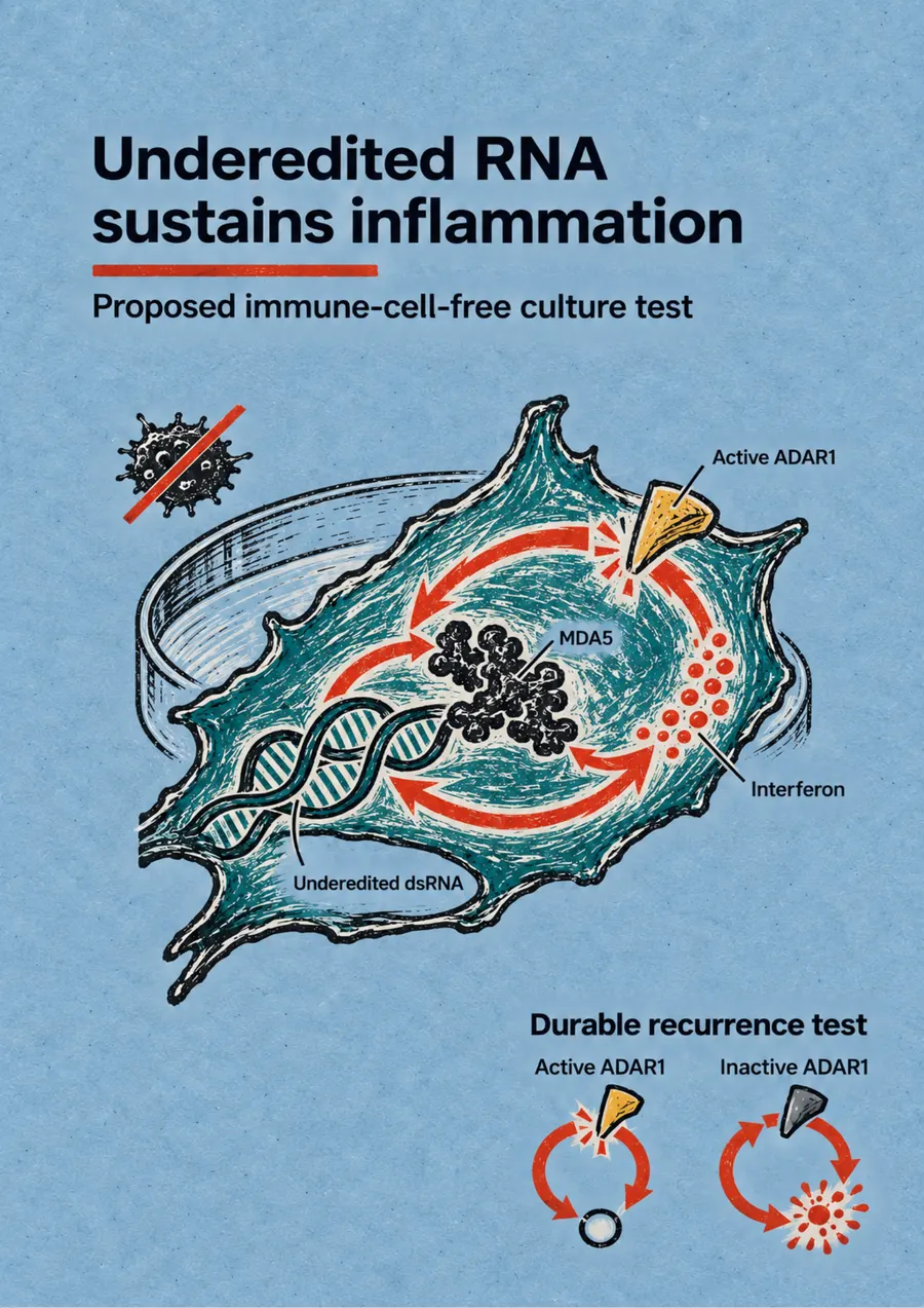 Poster: Underedited RNA sustains inflammation