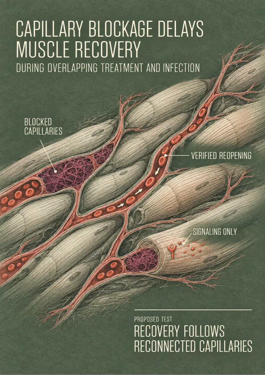 Poster: Capillary blockage delays muscle recovery