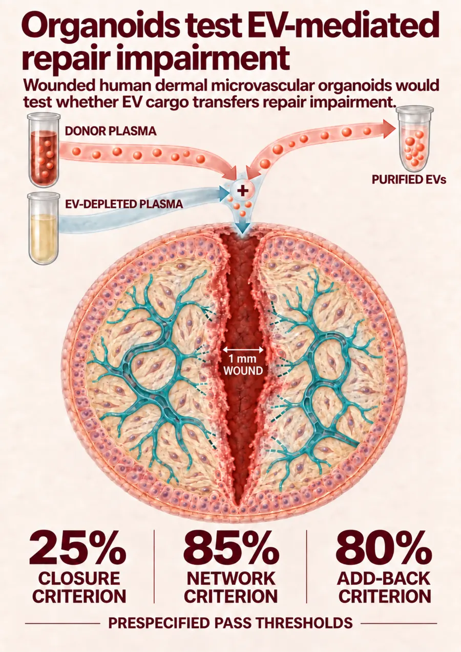 Poster: Organoids test EV-mediated repair impairment