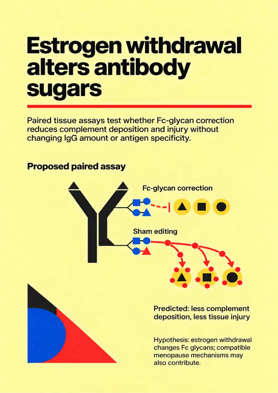 Poster: Estrogen withdrawal alters antibody sugars