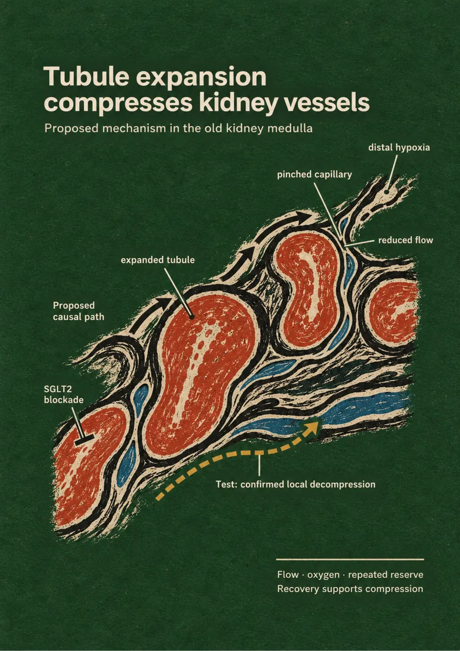Poster: Tubule expansion compresses kidney vessels
