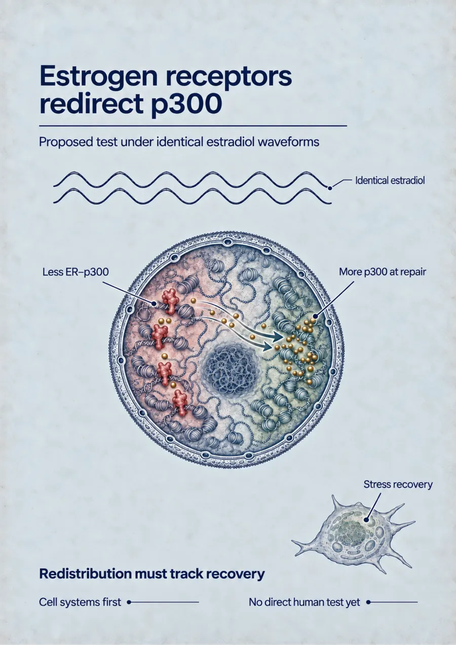 Poster: Estrogen receptors redirect p300