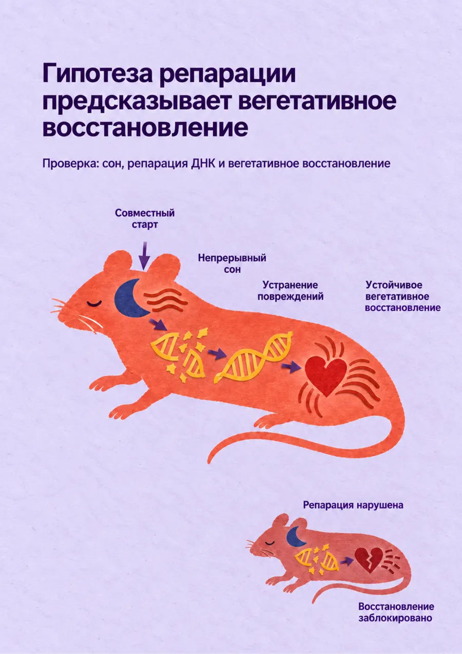 Постер: Гипотеза репарации предсказывает вегетативное восстановление