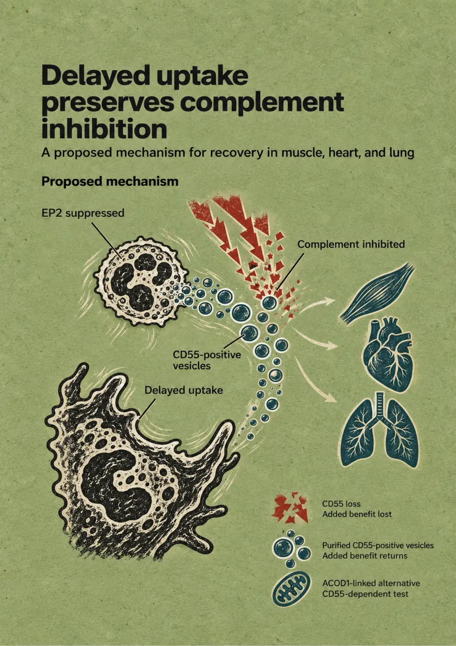 Poster: Delayed uptake preserves complement inhibition