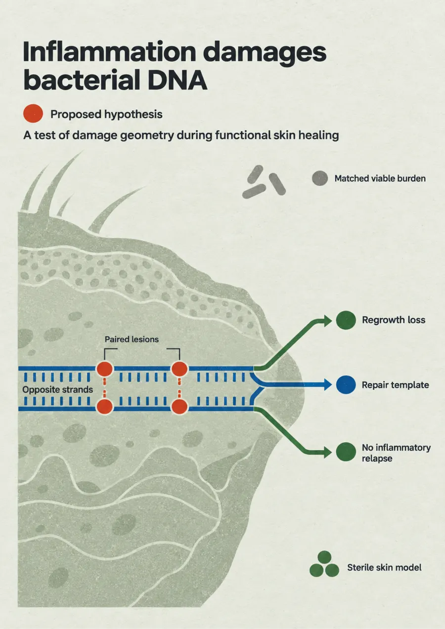 Poster: Inflammation damages bacterial DNA