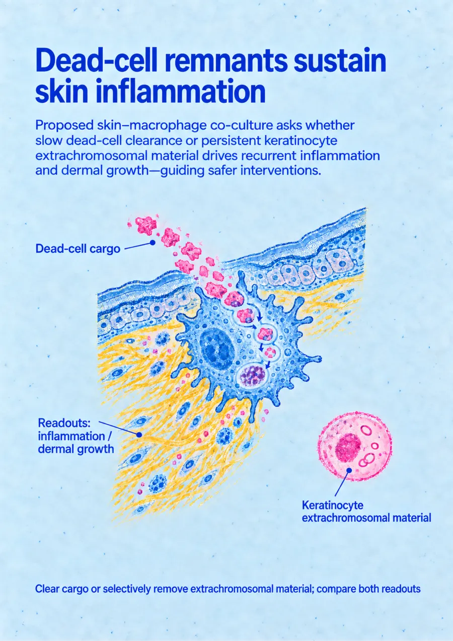Poster: Dead-cell remnants sustain skin inflammation