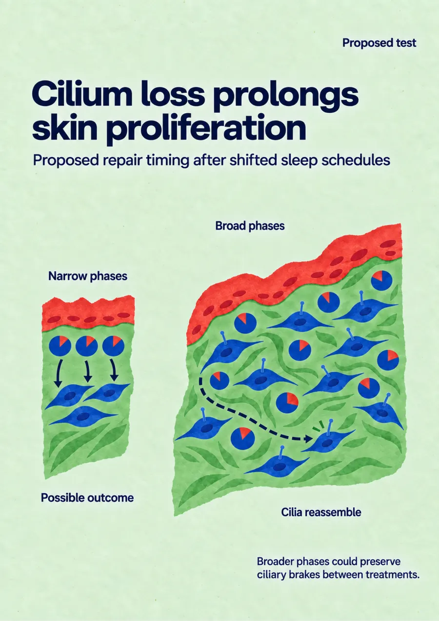 Poster: Cilium loss prolongs skin proliferation