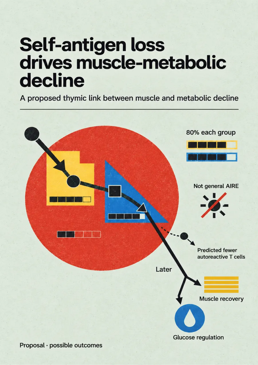 Poster: Self-antigen loss drives muscle–metabolic decline