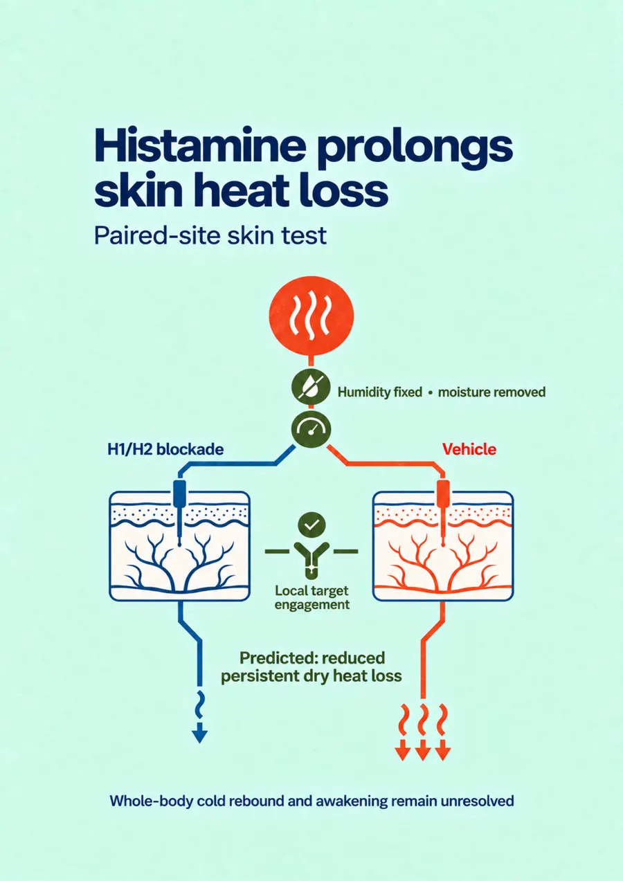 Poster: Histamine prolongs skin heat loss