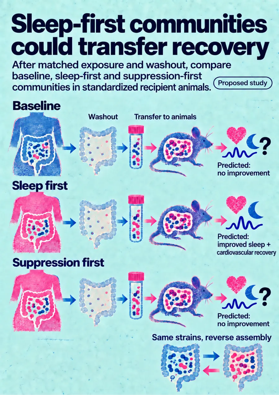 Poster: Sleep-first communities could transfer recovery