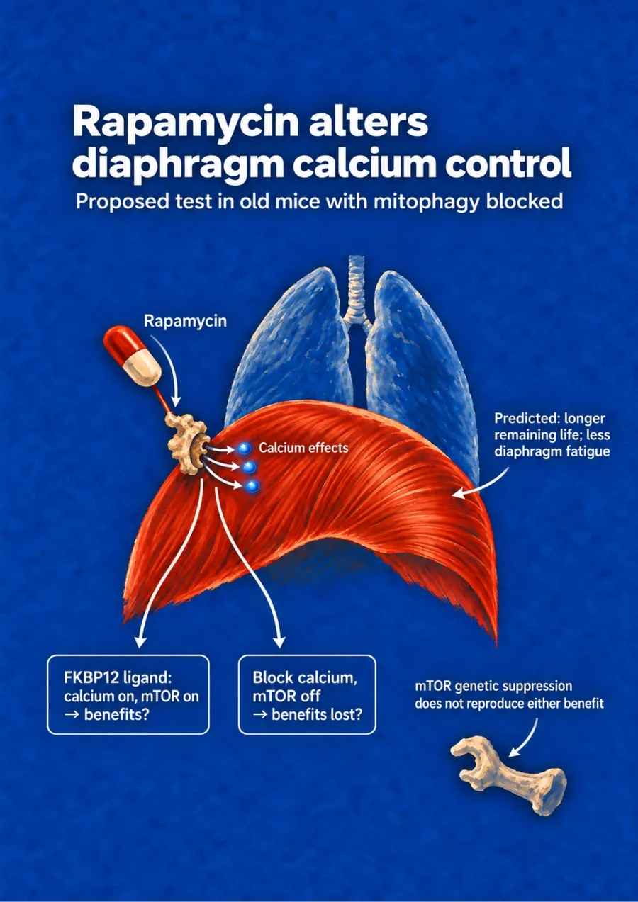 Poster: Rapamycin alters diaphragm calcium control