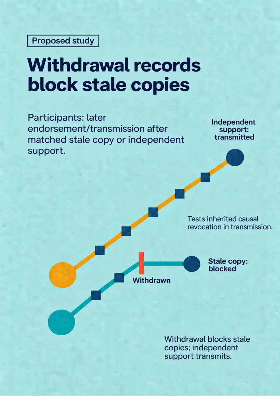 Poster: Withdrawal records block stale copies