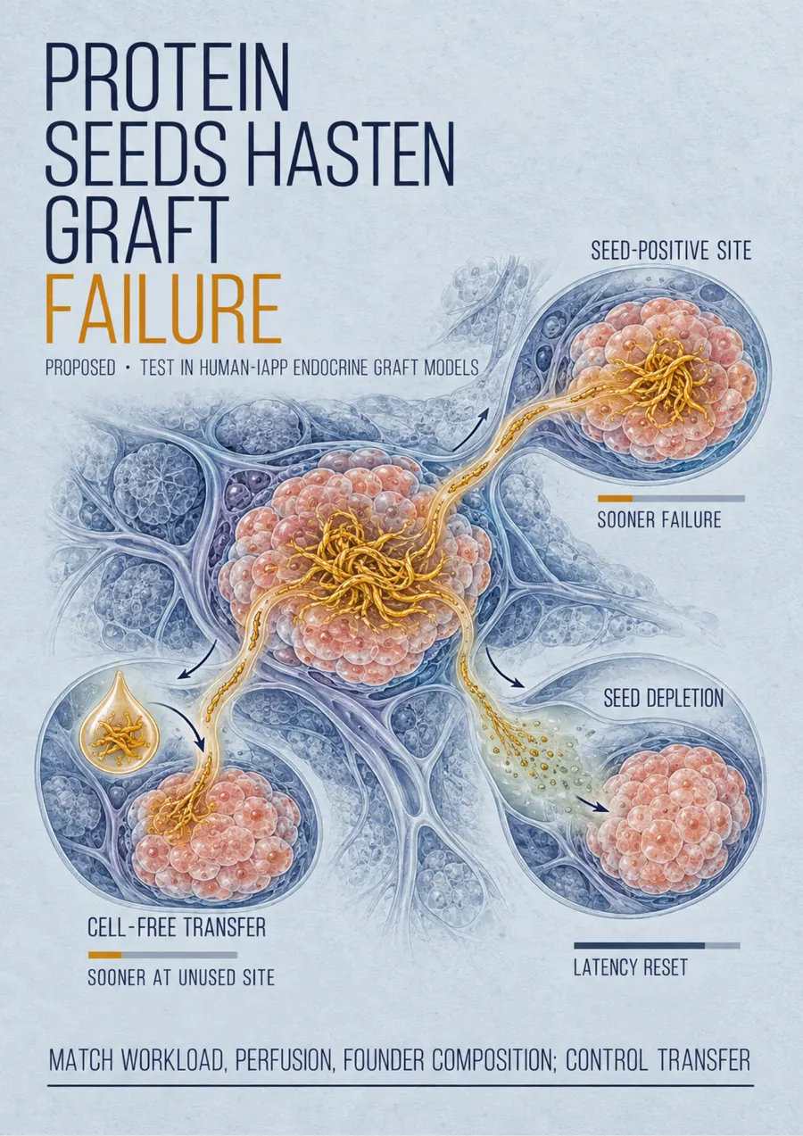 Poster: Protein seeds hasten graft failure