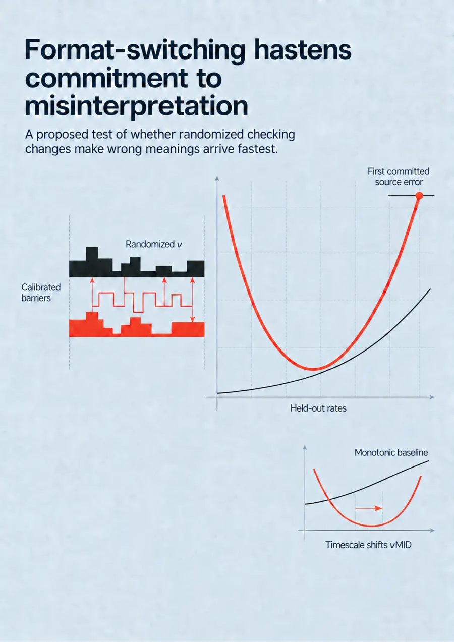 Poster: Format-switching hastens commitment to misinterpretation