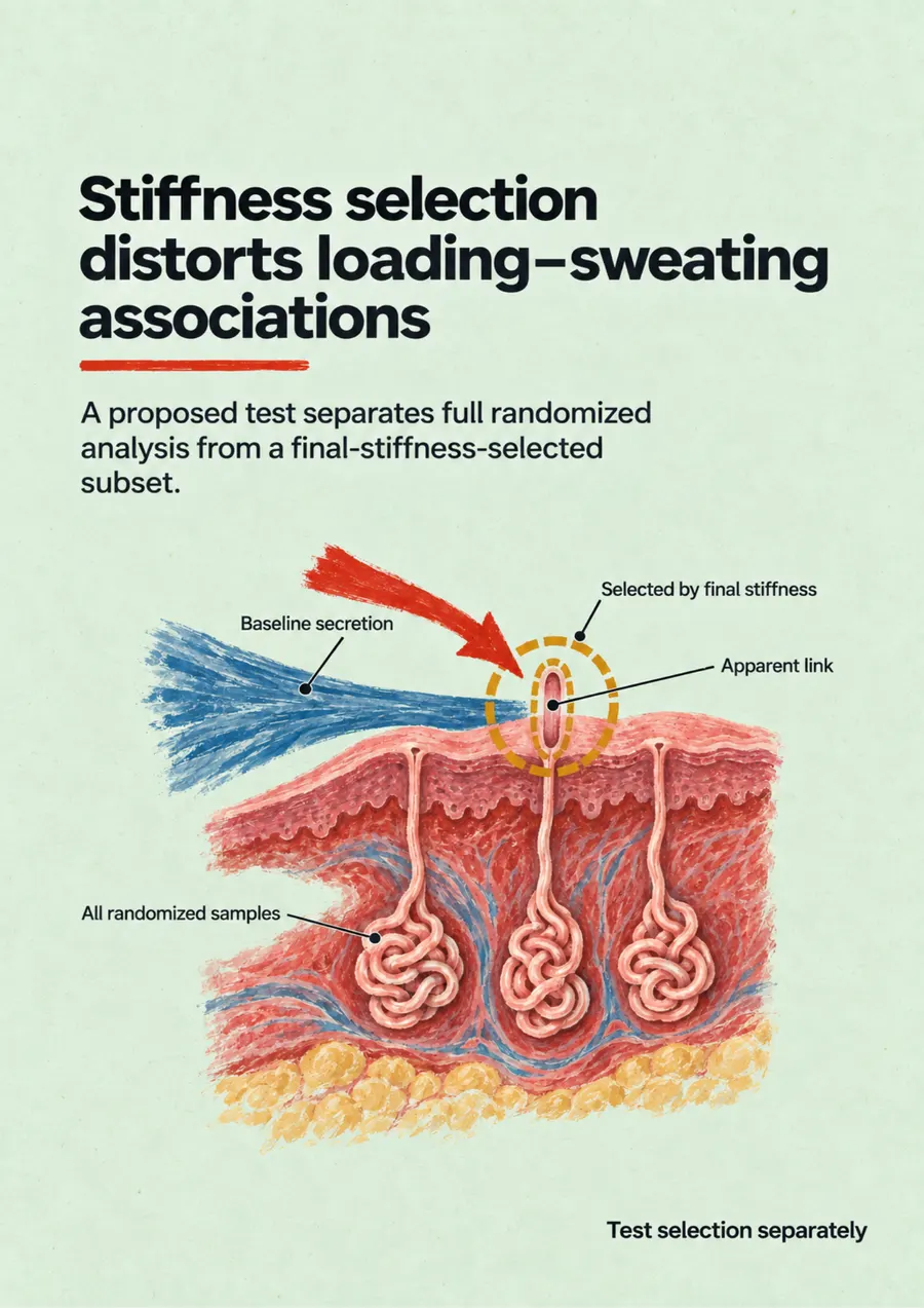 Poster: Stiffness selection distorts loading–sweating associations
