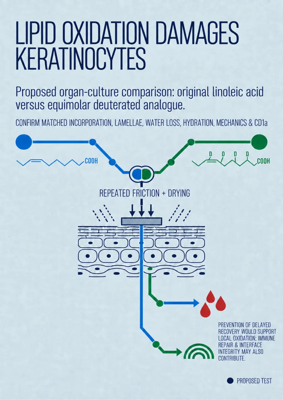 Poster: Lipid oxidation damages keratinocytes