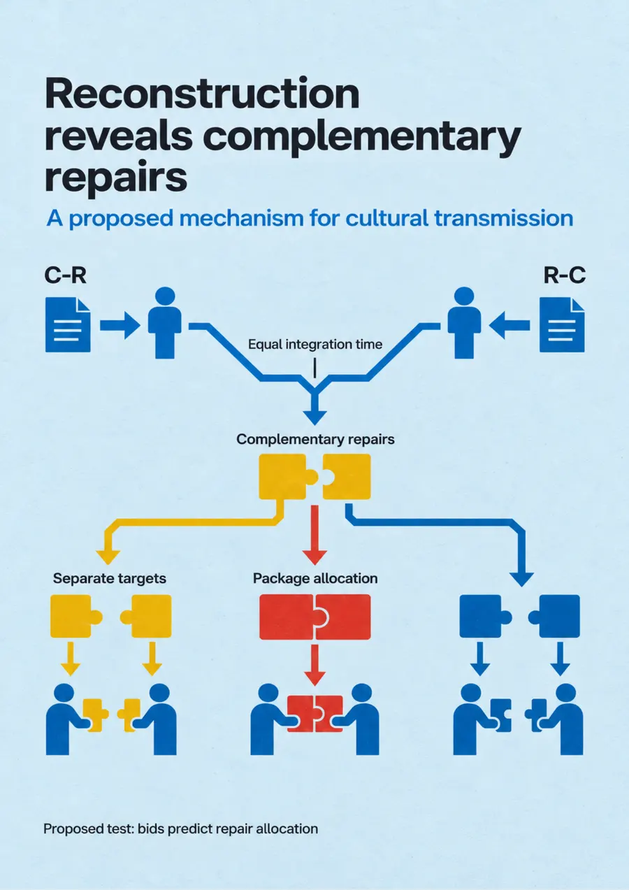 Poster: Reconstruction reveals complementary repairs