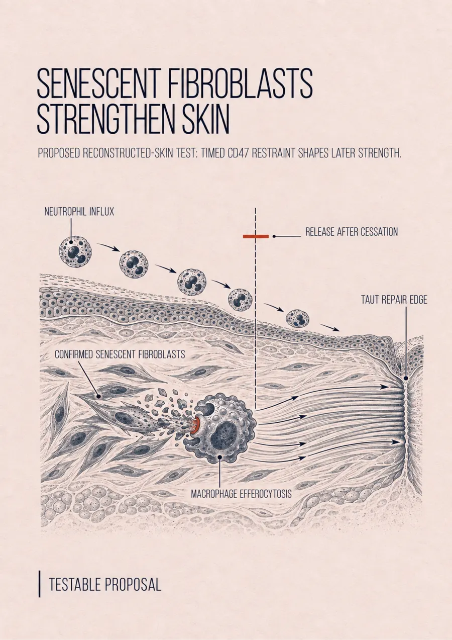 Poster: Senescent fibroblasts strengthen skin