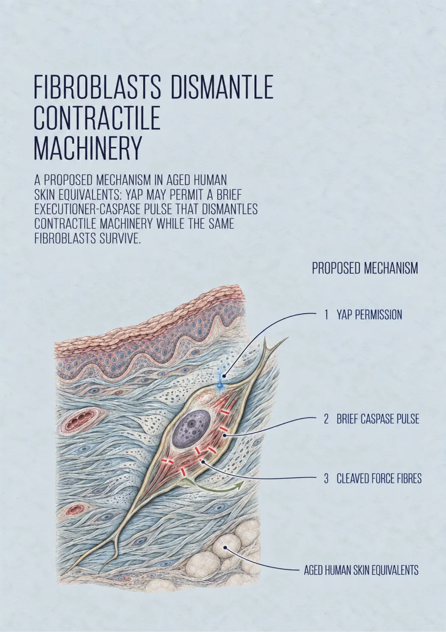 Poster: Fibroblasts dismantle contractile machinery
