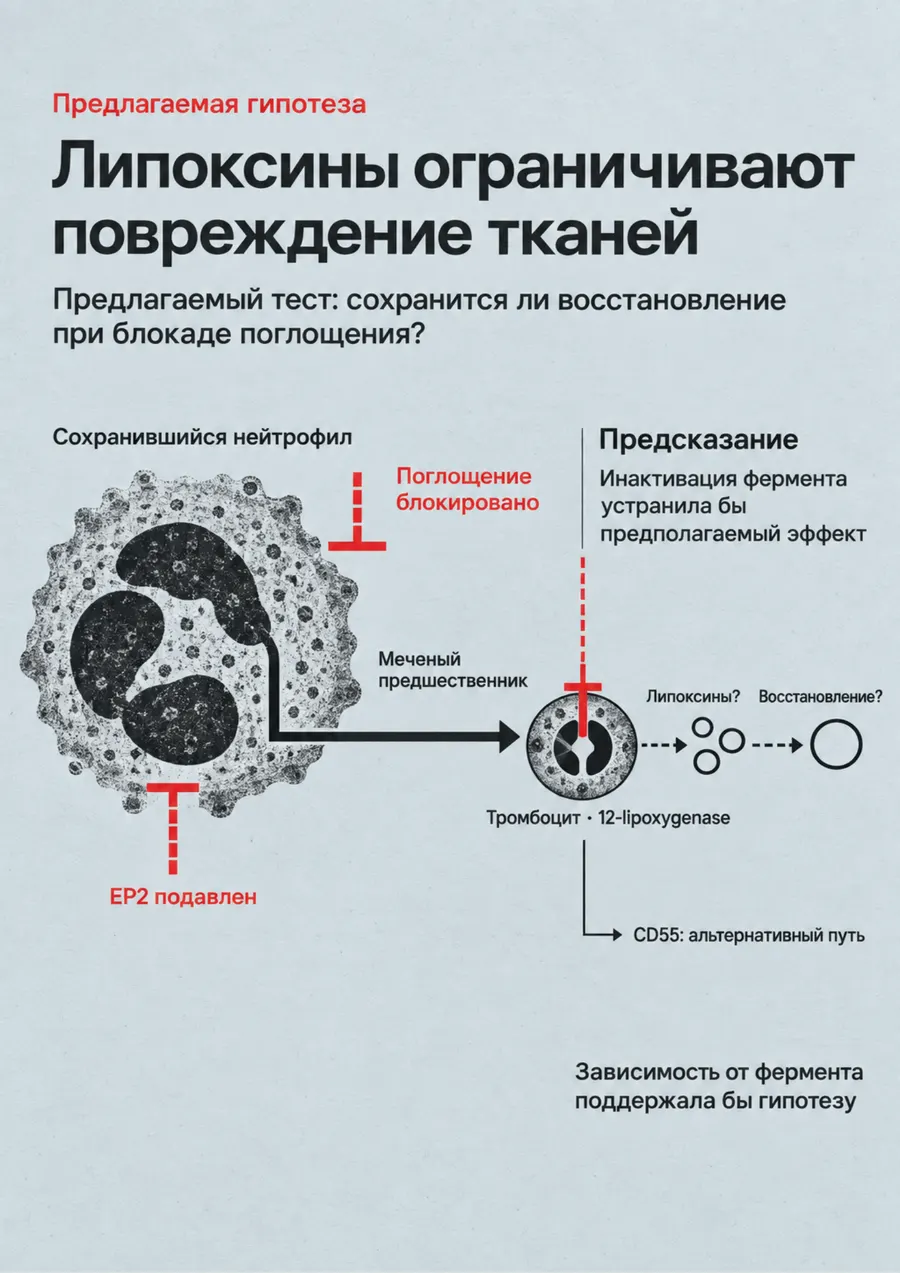 Постер: Липоксины ограничивают повреждение тканей