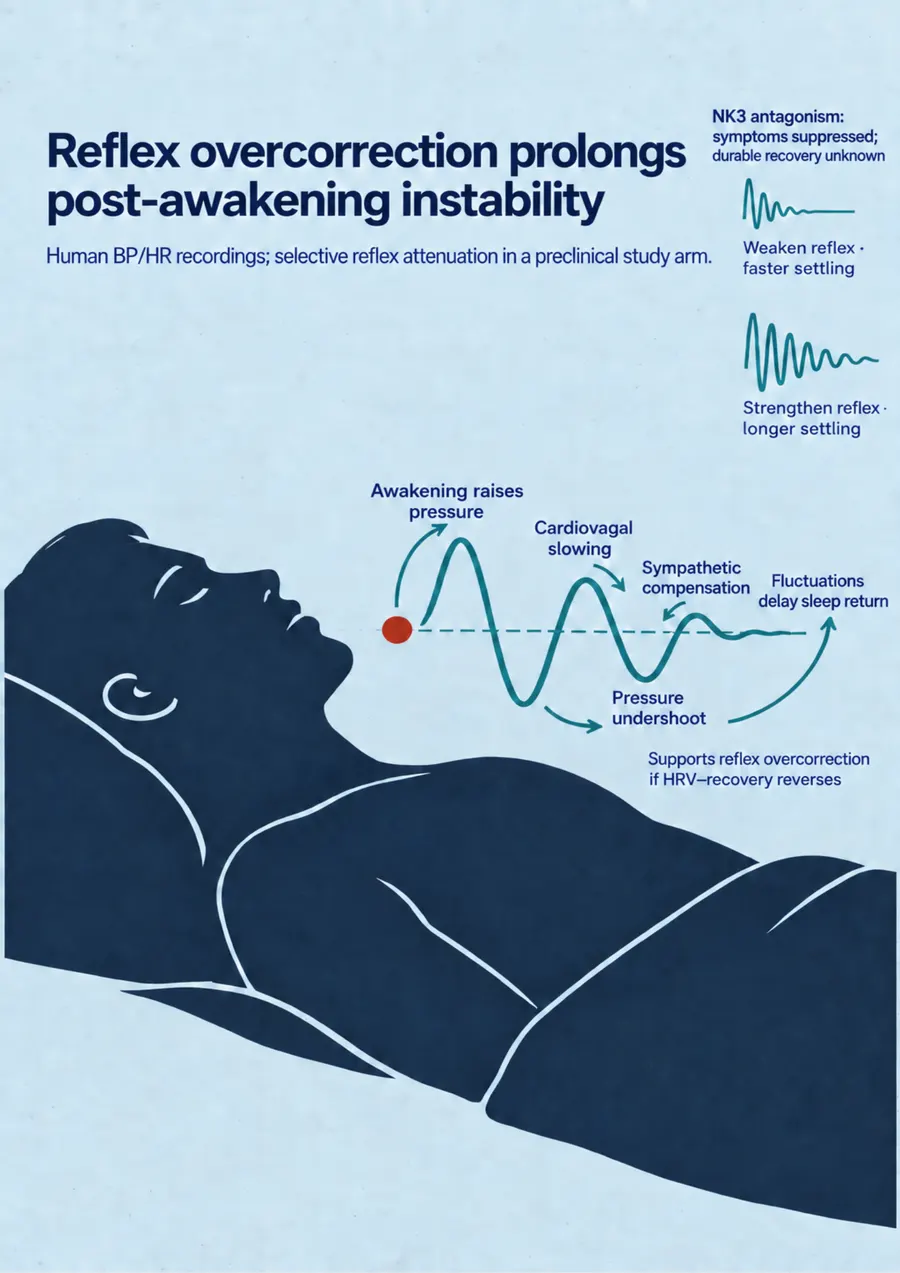 Poster: Reflex overcorrection prolongs post-awakening instability