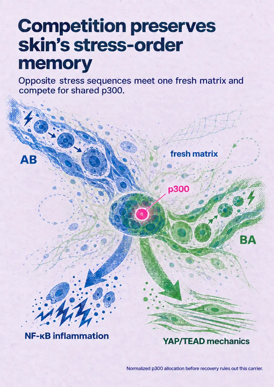 Poster: Competition preserves skin’s stress-order memory
