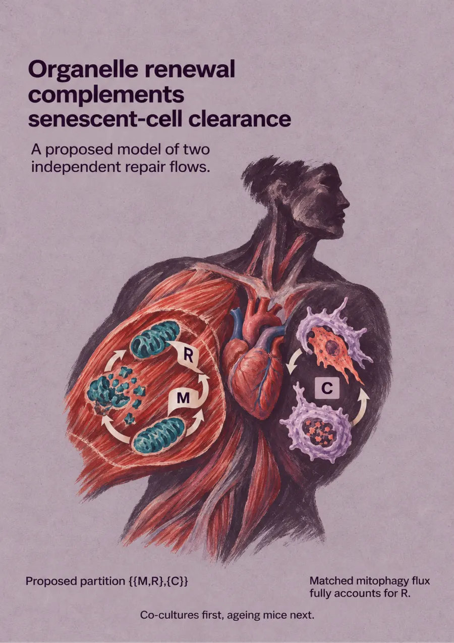 Poster: Organelle renewal complements senescent-cell clearance