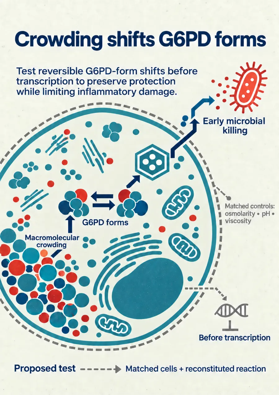 Poster: Crowding shifts G6PD forms