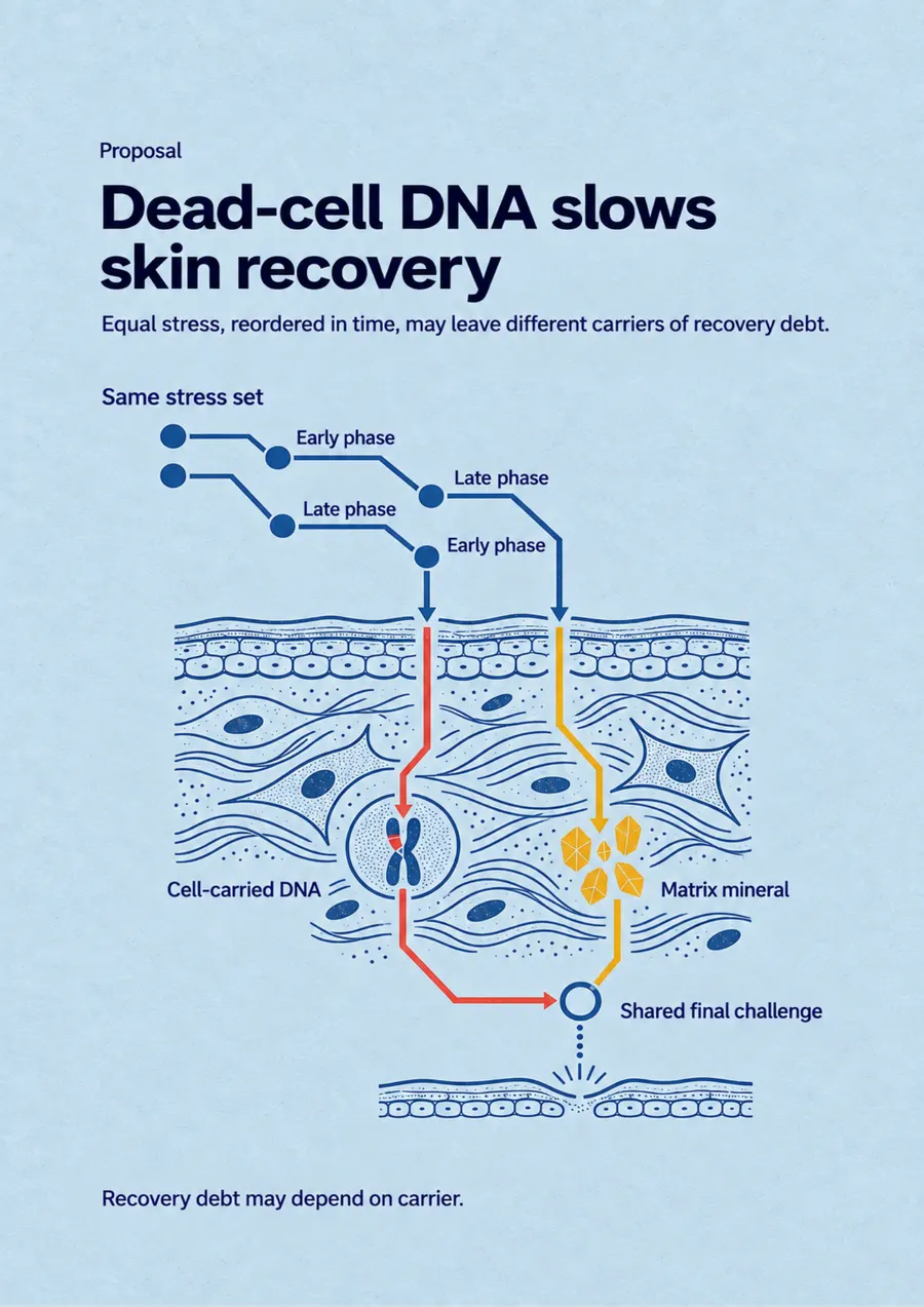 Poster: Dead-cell DNA slows skin recovery