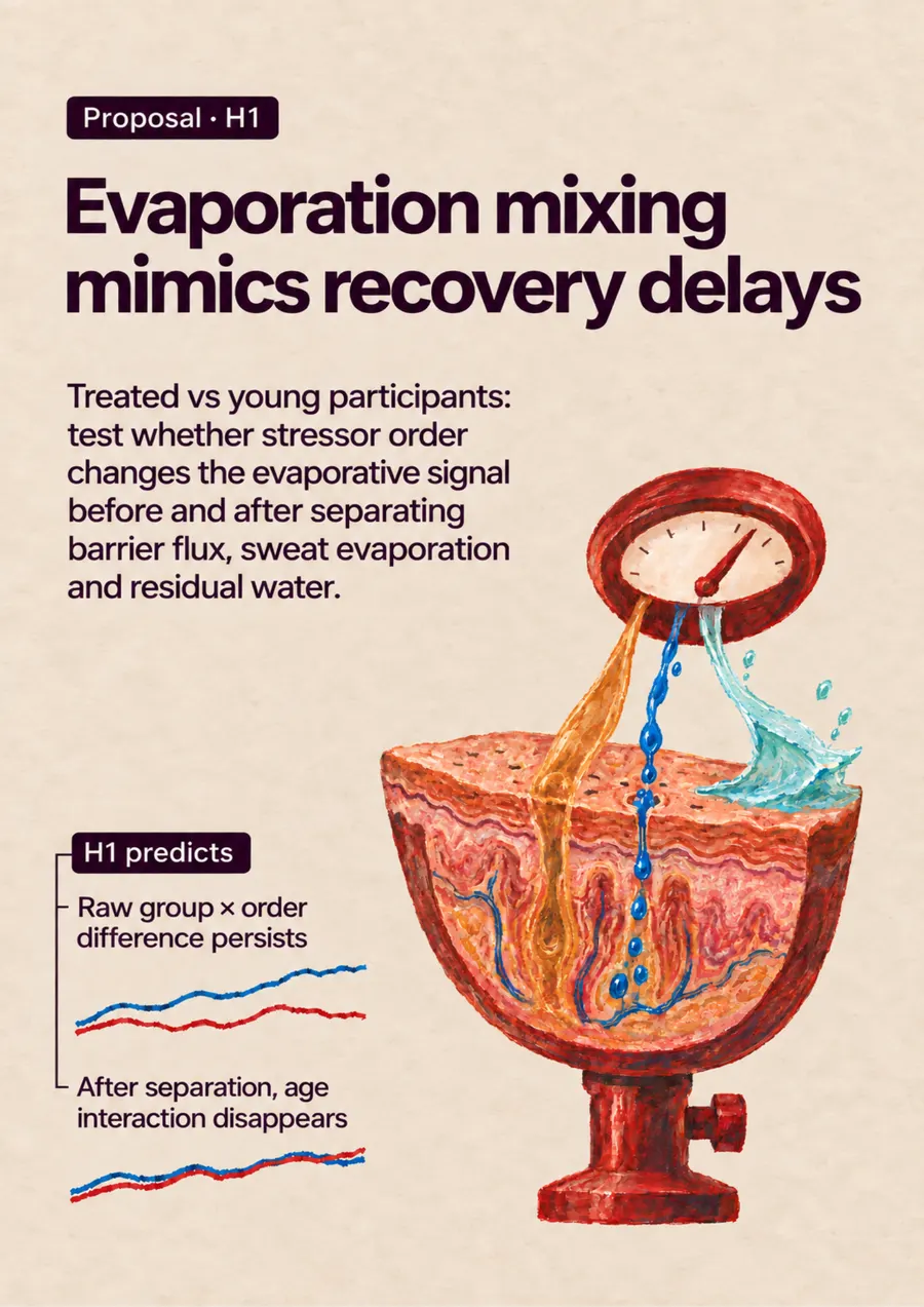 Poster: Evaporation mixing mimics recovery delays