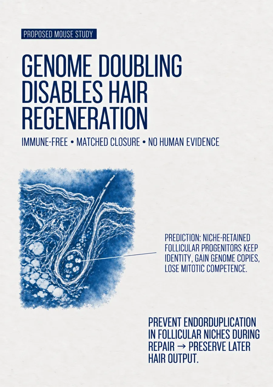 Poster: Genome doubling disables hair regeneration