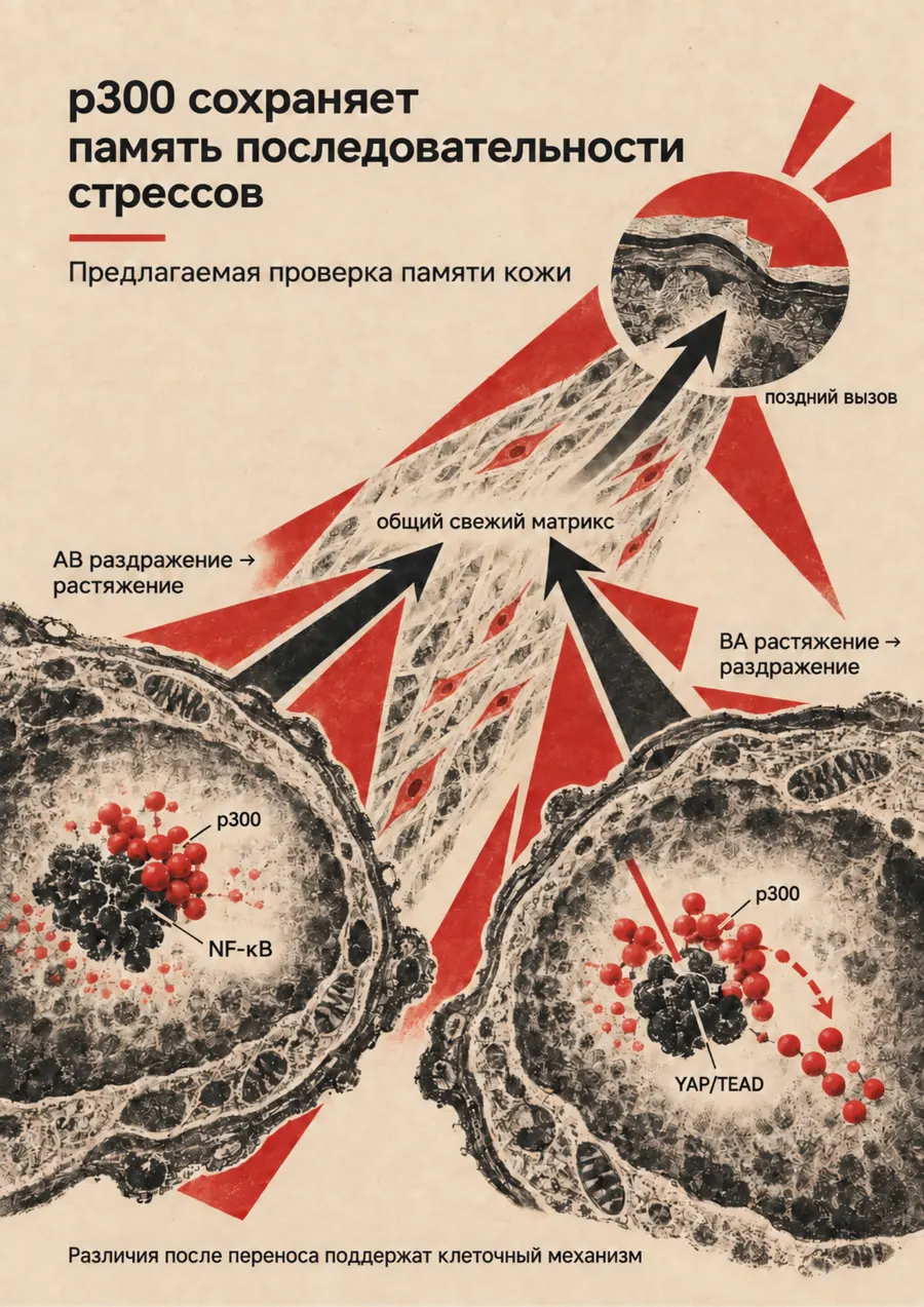 Постер: p300 сохраняет память последовательности стрессов