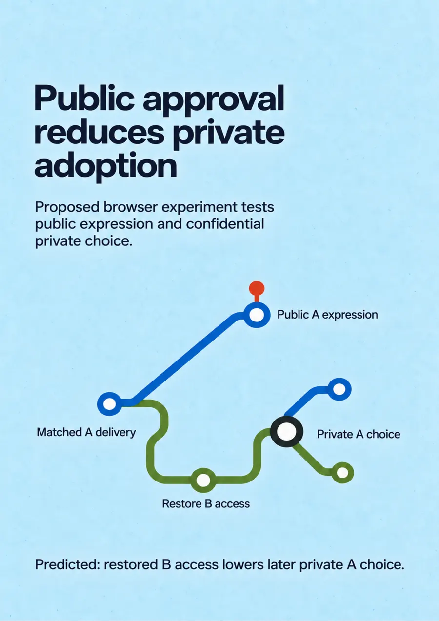 Poster: Public approval reduces private adoption