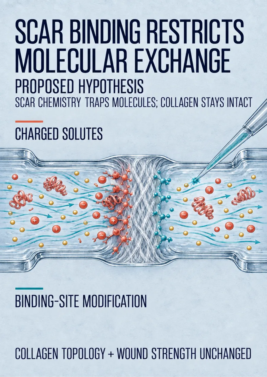 Poster: Scar binding restricts molecular exchange