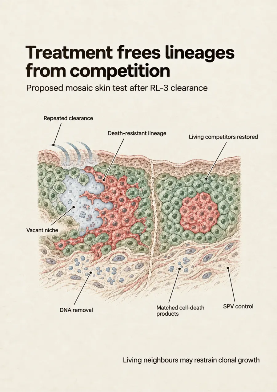 Poster: Treatment frees lineages from competition
